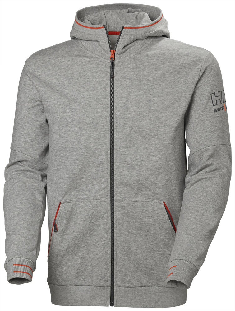 KENSINGTON ZIP HOODIE 930 GREY MELANGE 2XL