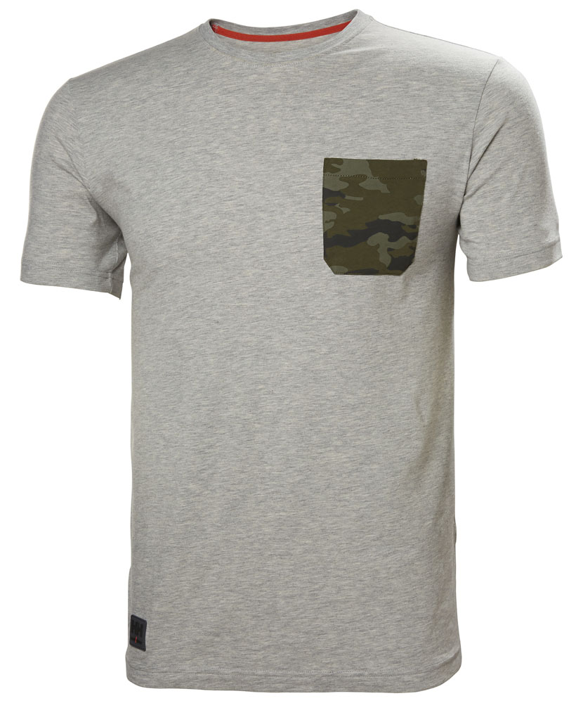 KENSINGTON T-SHIRT 931 GREY MELANGE CAMO 2XL