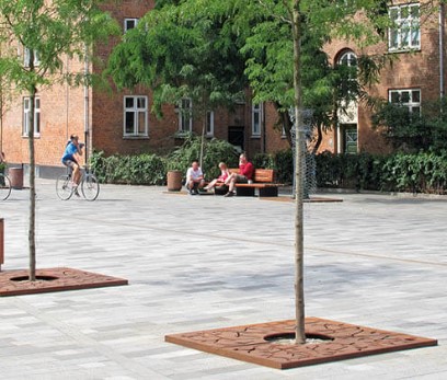 BOOMROOSTER ROND IN CORTEN® STAAL 120CM -